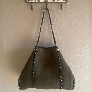 Olive neoprene bag